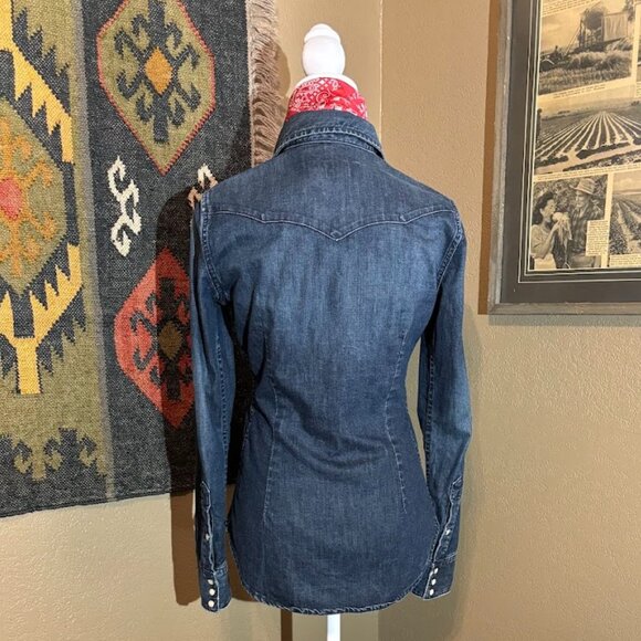 Ralph Lauren Western Denim Top - Picture 2 of 5